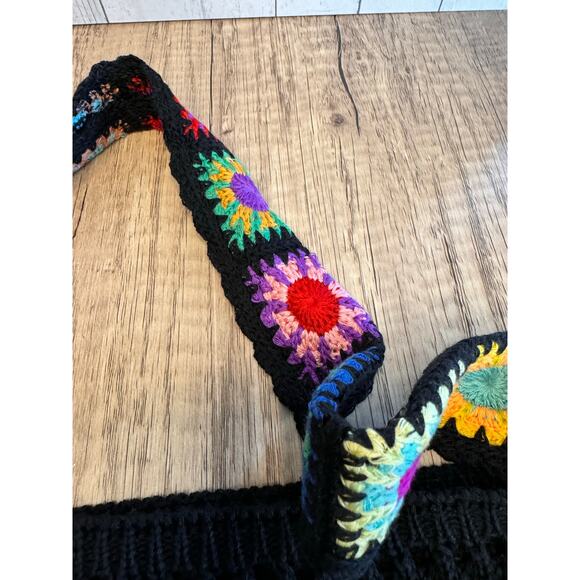 Boho Purse Crochet Multicolor Purse Crossbody Bag NEW FAST SHIP Travel Bag - Picture 3 of 5